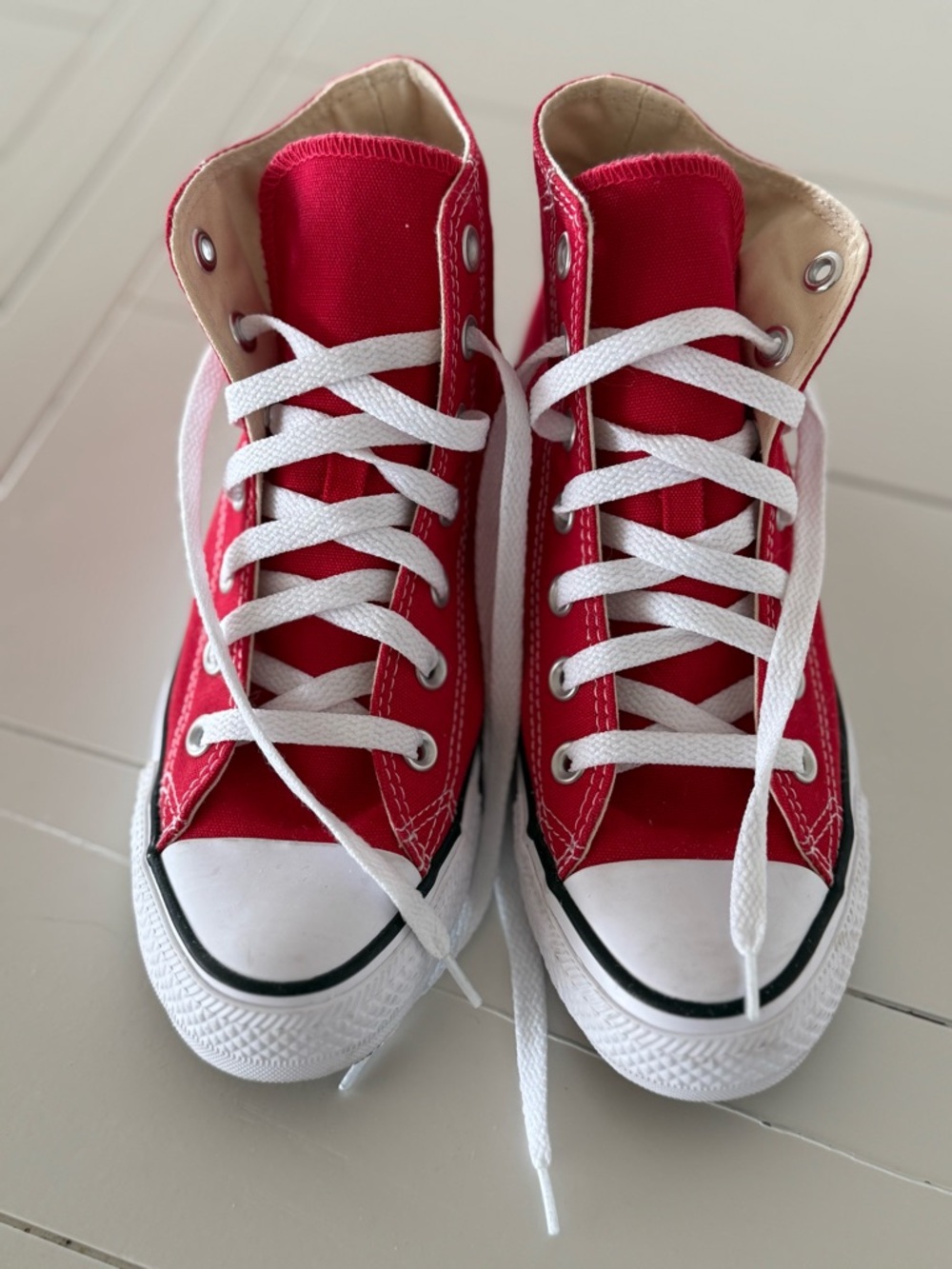 Converse Chuck Taylor All Star Red Canvas Sneaker Unisex Women’s 7 Mens 5 - Picture 7 of 8